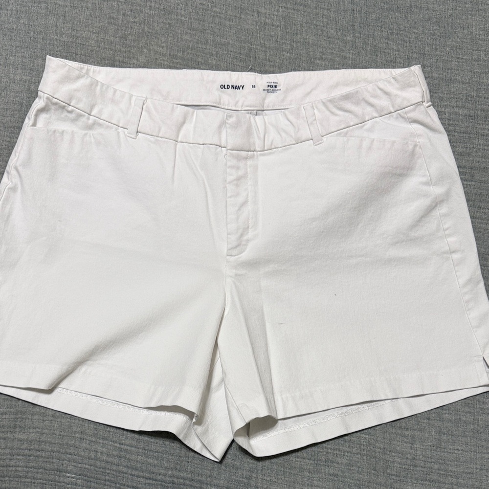 Old Navy High Rise White Shorts